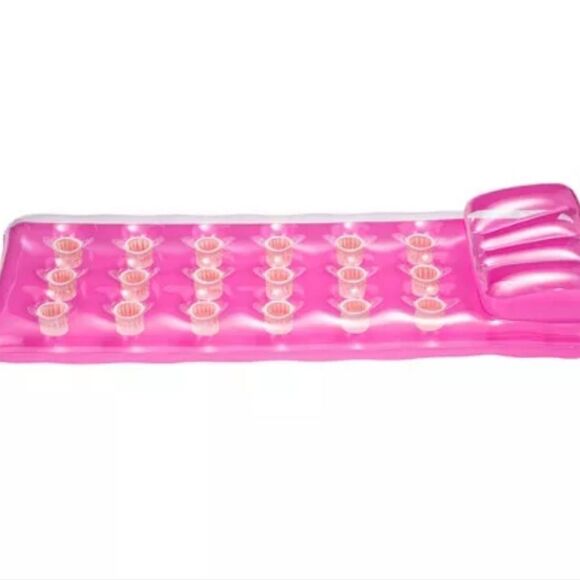 🆕️🏊‍♀️Sun Squad Inflatable Pocket Lounge - Pink - Picture 4 of 5